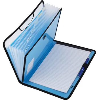 Aktovka na dokumenty Aktovka s přihrádkami D.RECT MULTIFUNCTION, A4, 7 přihrádek, mix barev Barva: Modrá