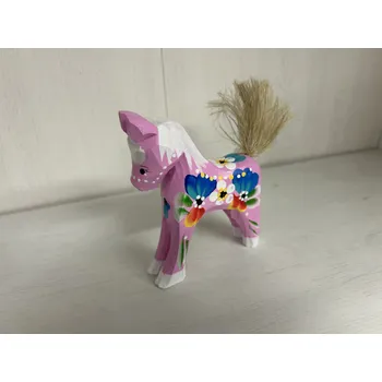 Dřevěná hračka Dřevotéka Dřevěný kůň - růžový malý Dřevěný kůň - růžový malý