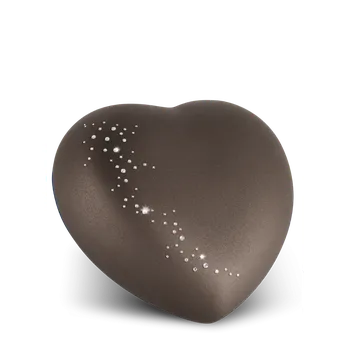 Smuteční dekorace Zvířecí urna Herz Crystal - Hnědá 1,5l