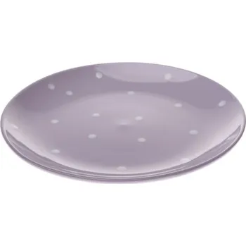Talíř Casa de Engel Keramický talíř - fialový s puntíky