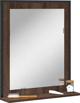 Zrcadlo vidaXL Koupelnové zrcadlo s poličkou z kompozitního dřeva 50 x 12 x 60 cm
