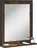 vidaXL Koupelnové zrcadlo s poličkou z kompozitního dřeva 50 x 12 x 60 cm, hnědý dub