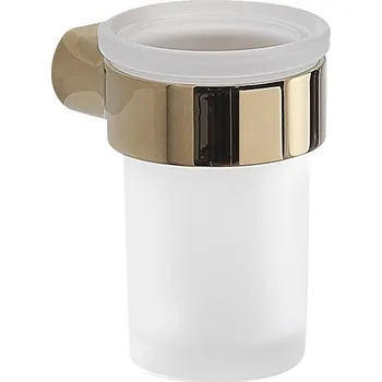 Dávkovač mýdla PIRENEI sklenka, mléčné sklo, zlato