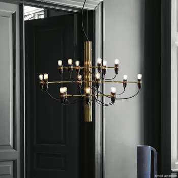 Lampička FLOS 2097/18 Lustr LED, matný, mosazný 18 x 2,7 W LED - Doprava zdarma