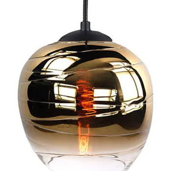 Lampička HighLight Stínidlo Fantasy Apple, zlaté, Ø 22 cm, sklo zlato - Doprava zdarma