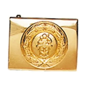 Opasková přezka - sv. Florián, zlatá barva