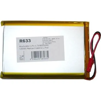 Článková baterie Li-Pol nabíjecí baterie 3,7 V / 8000 mAh