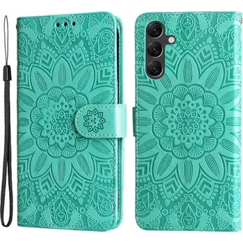 Pouzdro na mobilní telefon Knížkové pouzdro na Samung Galaxy A15 LTE Axyz Case Mandala mentolové