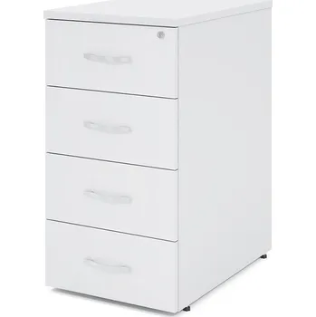 Zásuvkový kontejner Kontejner Impress 40,6 x 60 cm - 4 zásuvky (ke stolu Impress 76 cm), bílá