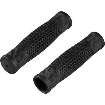 Komponent pro jízdní kolo Gripy FORCE gumové, oblé/dírkované - Černá, 115mm