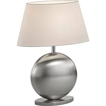 Lampička BANKAMP Asolo stolní lampa, bílá/nikl, výška 41cm bílý, nikl matný 1 x 60 W - Doprava zdarma