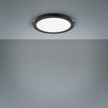 Lampička LIGHTME LED podhled světlo Aqua Plano IP44 černá 1 x 8 W LED - Doprava zdarma