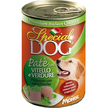 Krmivo pro psa Monge Paté s telecím masem a zeleninou (Vitello e Ortaggi) 400g