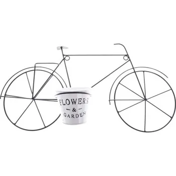 Bytová dekorace Casa de Engel Kovové kolo na zed´- květináč