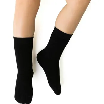 Dětské černé bambusové ponožky Art.145 ZK047, BLACK Velikost: 23/25