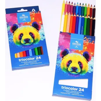 Pastelka KOH-I-NOOR Pastelky 3144/24 trojhranné, MEDVĚD, 24ks