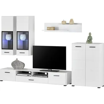 Obývací stěna Sconto ALASKA bílá