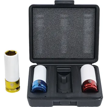 Gola hlavice BGS Diy BGS 7310, Sada nástrčných hlavic | 12,5 mm (1/2") | 17 - 19 - 21 mm | 3dílná