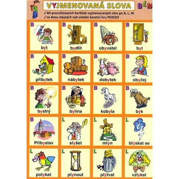 výuková tabulka Vyjmenovaná slova: BLM A5 - Petr Kupka (2009)
