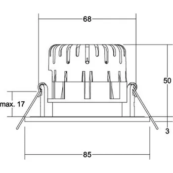 Lampička BRUMBERG BB20 IP65 bodovka nestmívatelná nikl matný nikl 1 x 7 W LED - Doprava zdarma