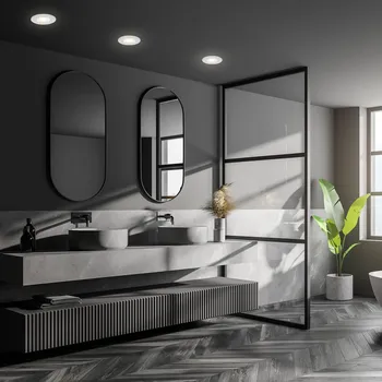 Lampička Briloner LED stropní bodovka Kulana Mini IP44 3ks chrom - hloubka dutiny min. 3 cm matný chrom 3 x 3,6 W LED - Doprava zdarma