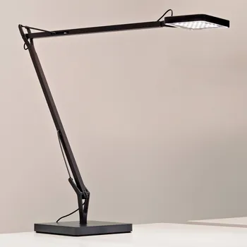 Lampička FLOS Kelvin - LED stolní lampa v antracitu - délka základní hrany 16 cm, délka horní hrany 10 cm Černá LED 7,5 W celkem - Doprava zdarma