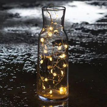 Lampička Sirius Květinový světelný řetěz LED Silke 20 zdrojů - přívodní kabel 30 cm čirá, stříbrná 20 LED