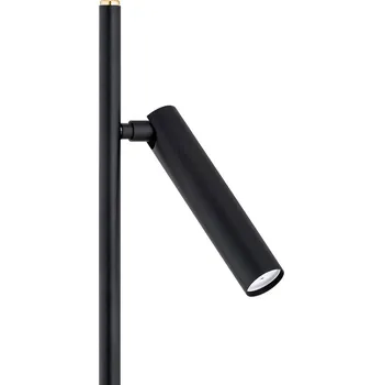 Lampička Argon Stojací lampa Torre, dvouramenná, černá - Stínidlo na lampu - Ø 3 cm, délka 16 cm; Ø rám 2 cm černý 2 x 6 W LED - Doprava zdarma
