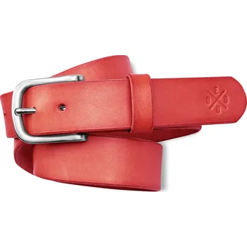 Opasek Eggo Cole kožený opasek Červená