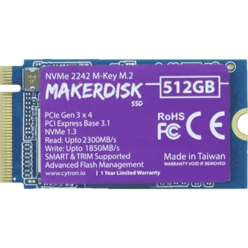 Stolní počítač Cytron MakerDisk SSD NVMe 2242 M-Key - 512 GB (s Raspberry Pi OS)
