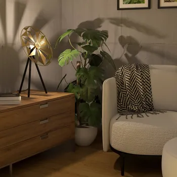 Lampička EGLO Stolní lampa Castanuelo, černá/zlatá zlatá, černá 1 x 40 W - Doprava zdarma