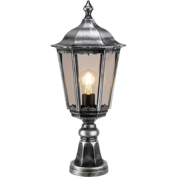 Lampička LCD Soklové světlo 1112 hliník odlitek černo-stříbrná 1 x 100 W - Doprava zdarma