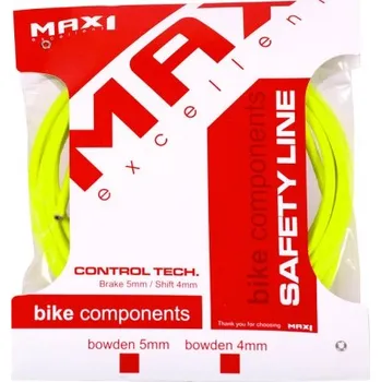 Lanko pro jízdní kolo ŘADÍCÍ BOWDEN MAX1 21724 4mm (3m) FLUO ŽLUTÝ - žlutá, 3m