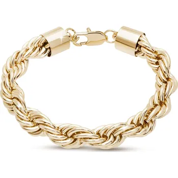 Náramek Ellami DUBAI 2628 Pozlacený masivní točený náramek 14k 0,8mm Ellami