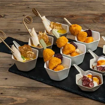 Jednorázové nádobí Miska FINGERFOOOD polygonální 100ks