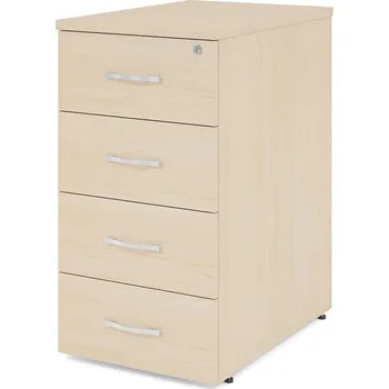 Zásuvkový kontejner Kontejner Impress 40,6 x 60 cm - 4 zásuvky (ke stolu Impress 76 cm), javor