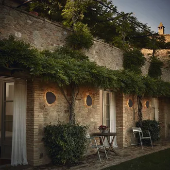 Venkovní osvětlení Bover Tria 04 LED venkovní nástěnné, grafit hnědá - Ø nástěnného držáku 12 cm LED celkem 11,5 W - Doprava zdarma