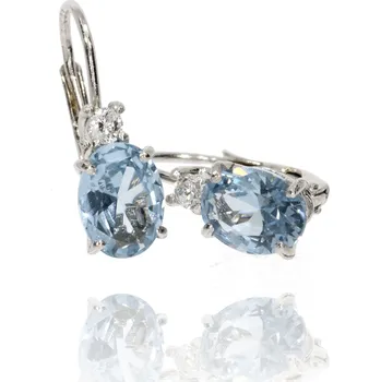 Náušnice Zlatnictví Helios Stříbrné náušnice se zirkony B49050