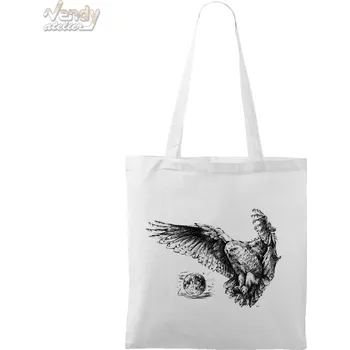 Plátěná taška - Sova Barva: Bílá