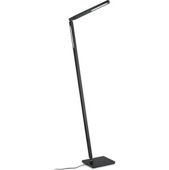 Lampička Knapstein LED stojací lampa Carla 2, 2 zdroje, černá - délka horního ramene 36,5 cm; základna - délka 20 cm, šířka 17,5 cm 2 x 10 W LED - Doprava zdarma