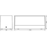 LEDVANCE LED venkovní nástěnné svítidlo Endura Style Idri, tmavě šedé tmavě šedá LED 12,5 W celkem - Doprava zdarma