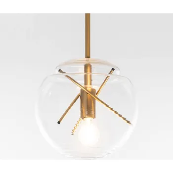 Artemide Vitruvio závěsné světlo, mosaz - Ø baldachýn 15,1 cm mosaz, čirá 1 x 21 W LED - Doprava zdarma