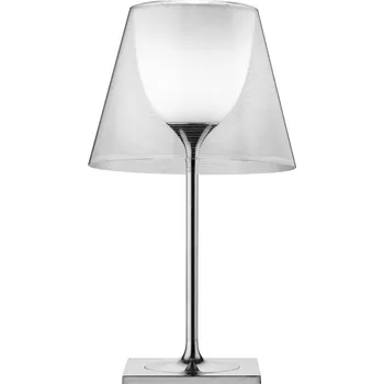 Lampička Stolní lampa FLOS KTribe T2 transparentní - Ø základny 25 cm bílá, stříbrná 1 x 150 W - Doprava zdarma