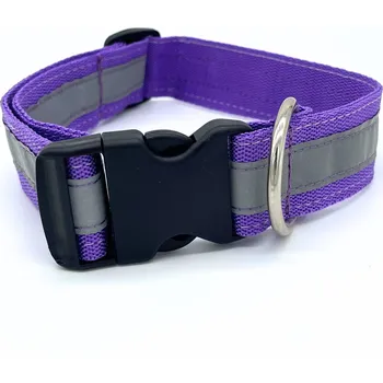 Obojek pro psa DOGSTORE Reflexní obojek, nastavitelná délka Barva: Fialová