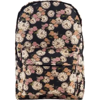 Městský batoh Flamenco Mystique Školní batoh s kapsou Hodiny PL16CATS