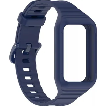 Příslušenství k chytrým hodinkám eses Silikonový řemínek s rámečkem pro Honor Band 9 - Modrý