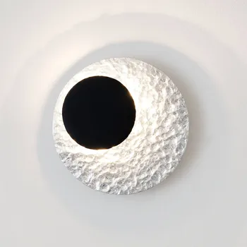 Lampička Holländer LED nástěnné světlo Infinity, stříbrná, Ø 20 cm stříbrná, hnědo-černá LED celkem 4,2 W - Doprava zdarma