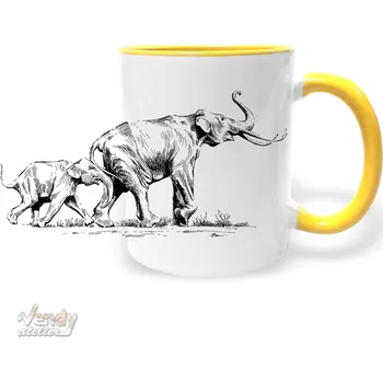 Hrnek - Slon Barva: Žlutá