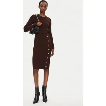 Dámská sukně PINKO Pouzdrová sukně Costina 104021 A15S Hnědá Regular Fit S