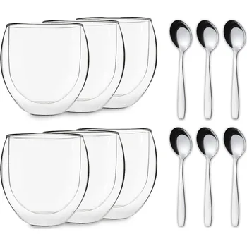 Termohrnek Feelino DUOS Jumbo dvoustěnná sklenice včetně lžičky (10040396)